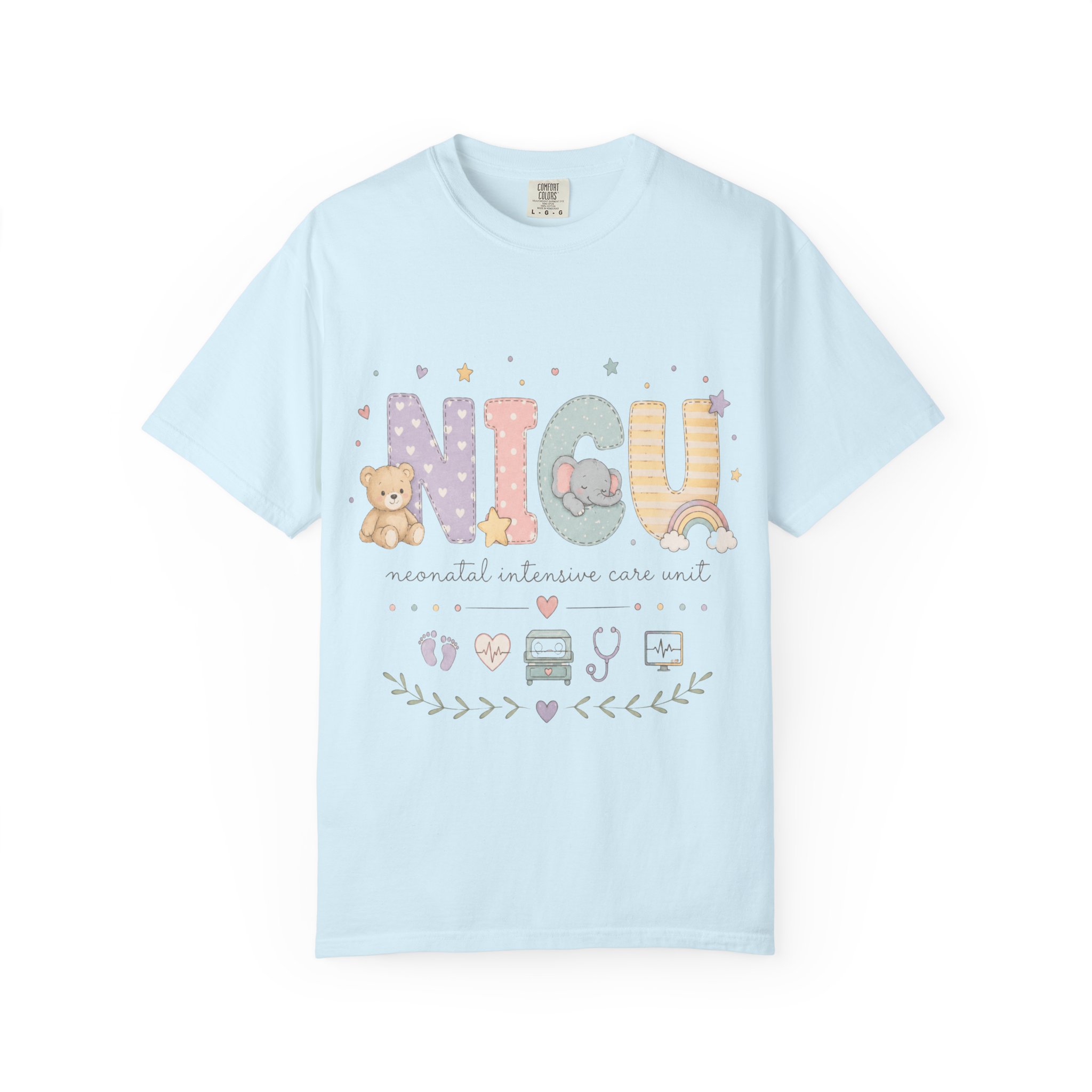 NICU Nurse Shirt - Neonatal Intensive Care Unit Comfort Colors Graphic Tee - Image 7