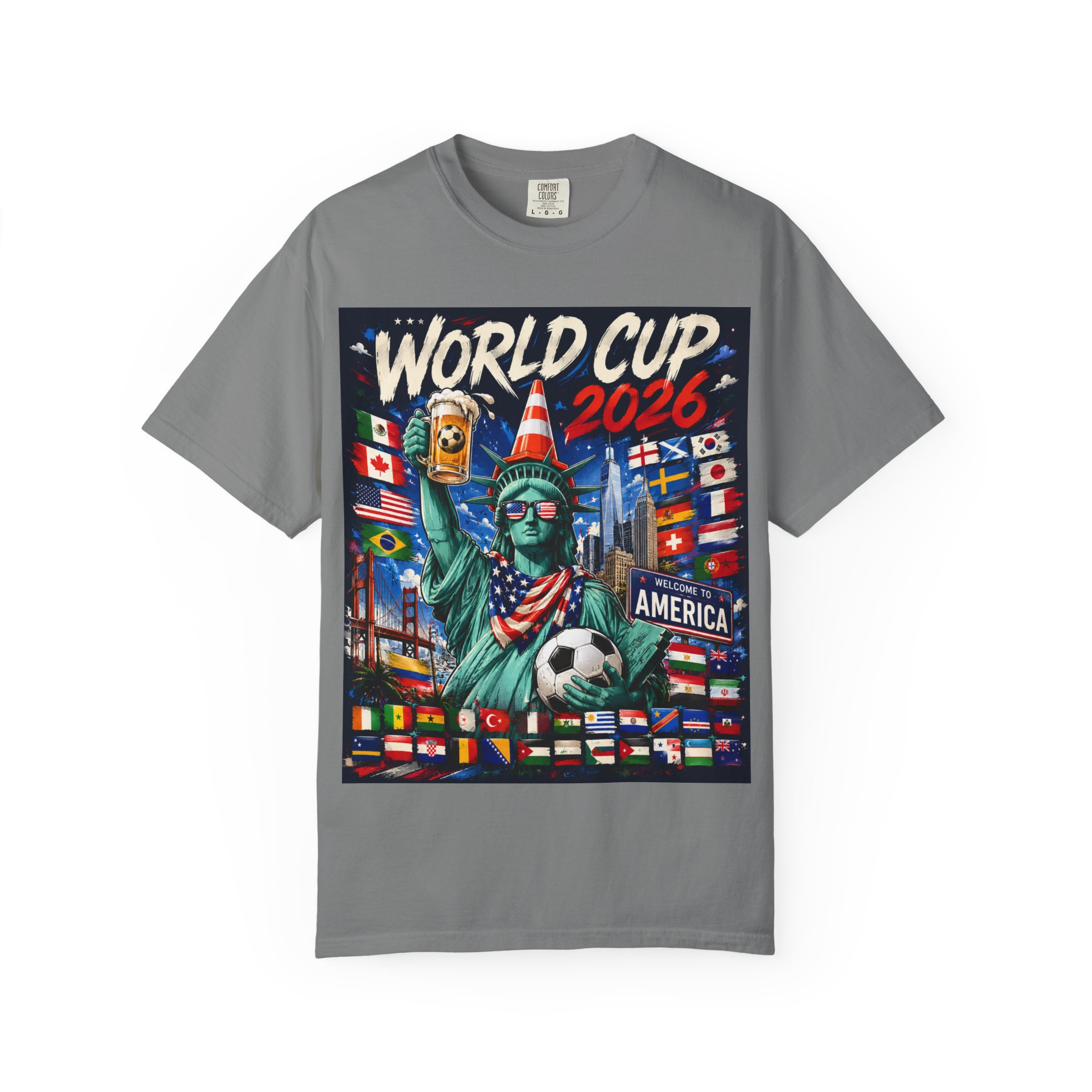 World Cup 2026 T-Shirt - Statue of Liberty Soccer Fan Tee - Image 33