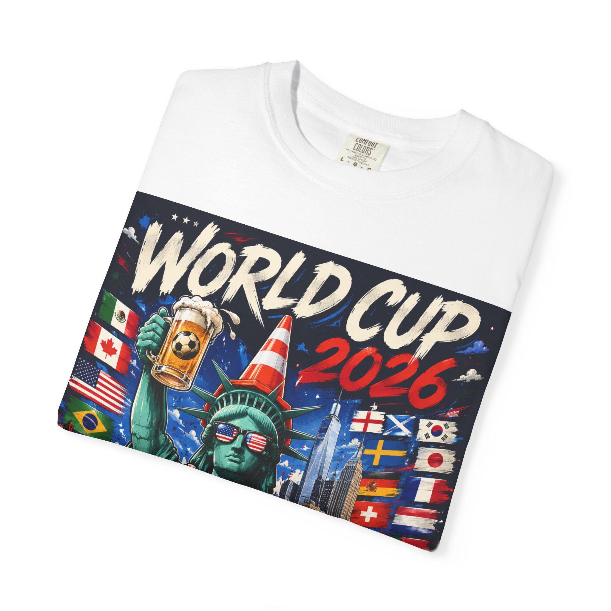 World Cup 2026 T-Shirt - Statue of Liberty Soccer Fan Tee - Image 3