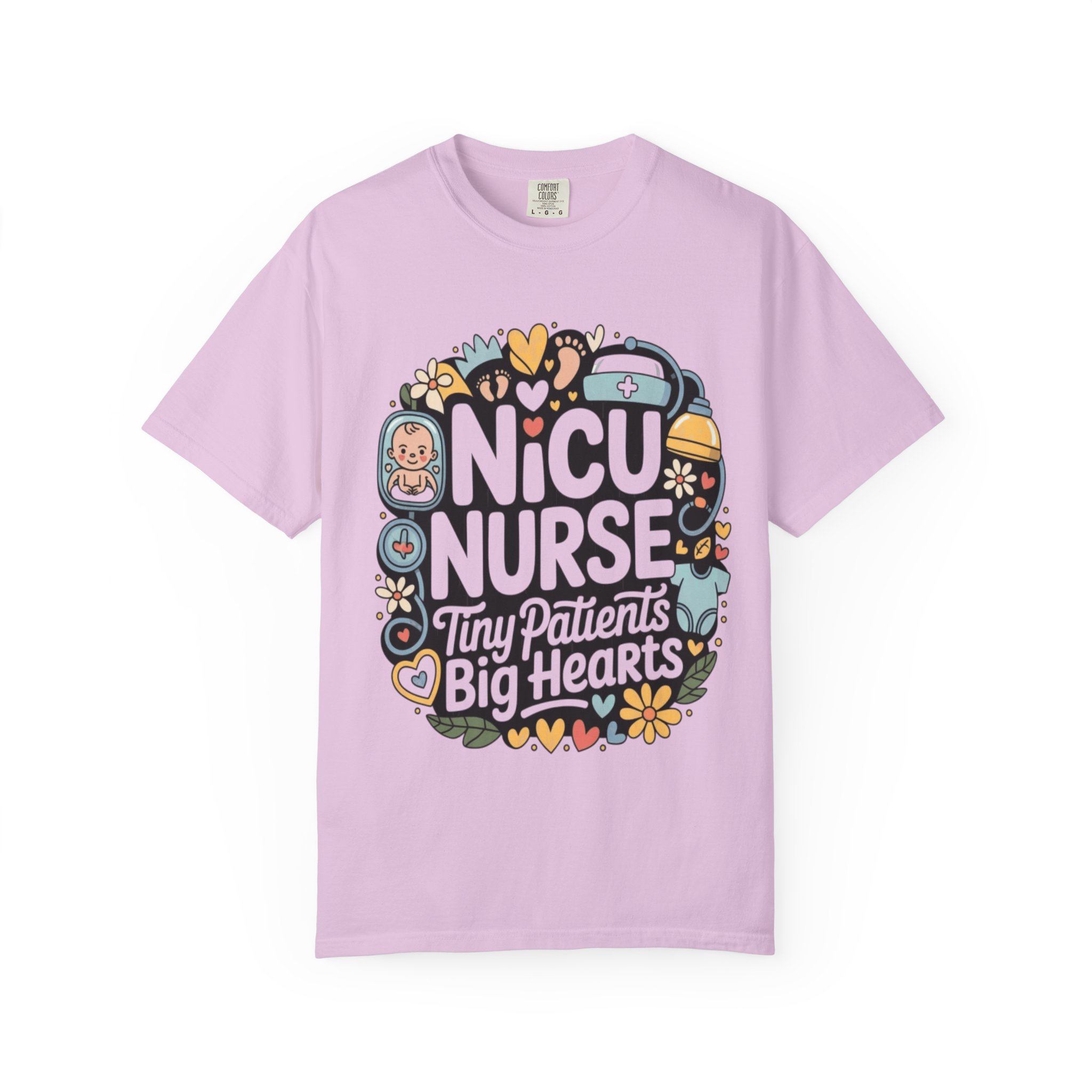 NICU Nurse T-Shirt — "Tiny Patients, Big Hearts" Cute Neonatal Nurse Tee - Image 11