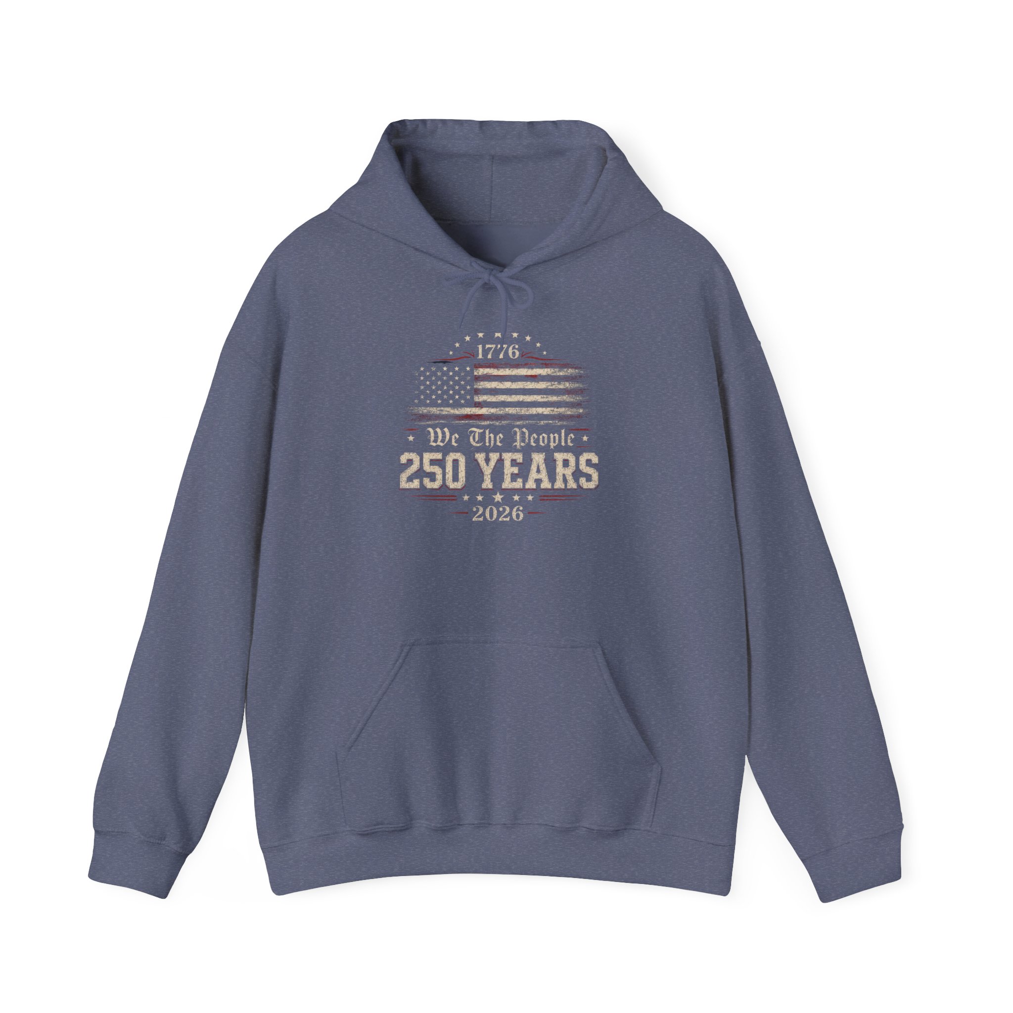 250 Years American Flag Hoodie – Vintage Independence Day Patriotic Sweatshirt - Image 27