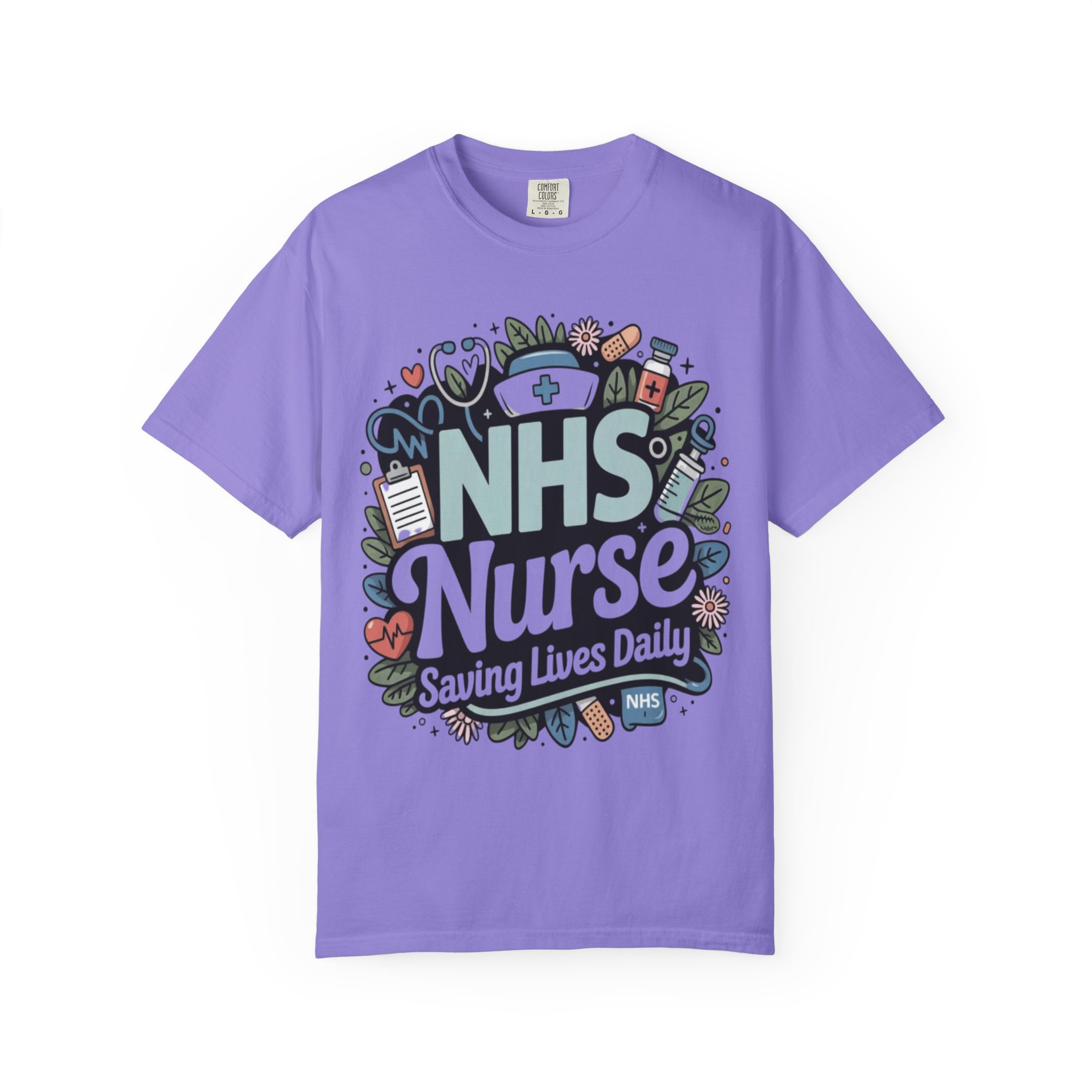 NHS Nurse "Saving Lives Daily" T-Shirt - Image 11