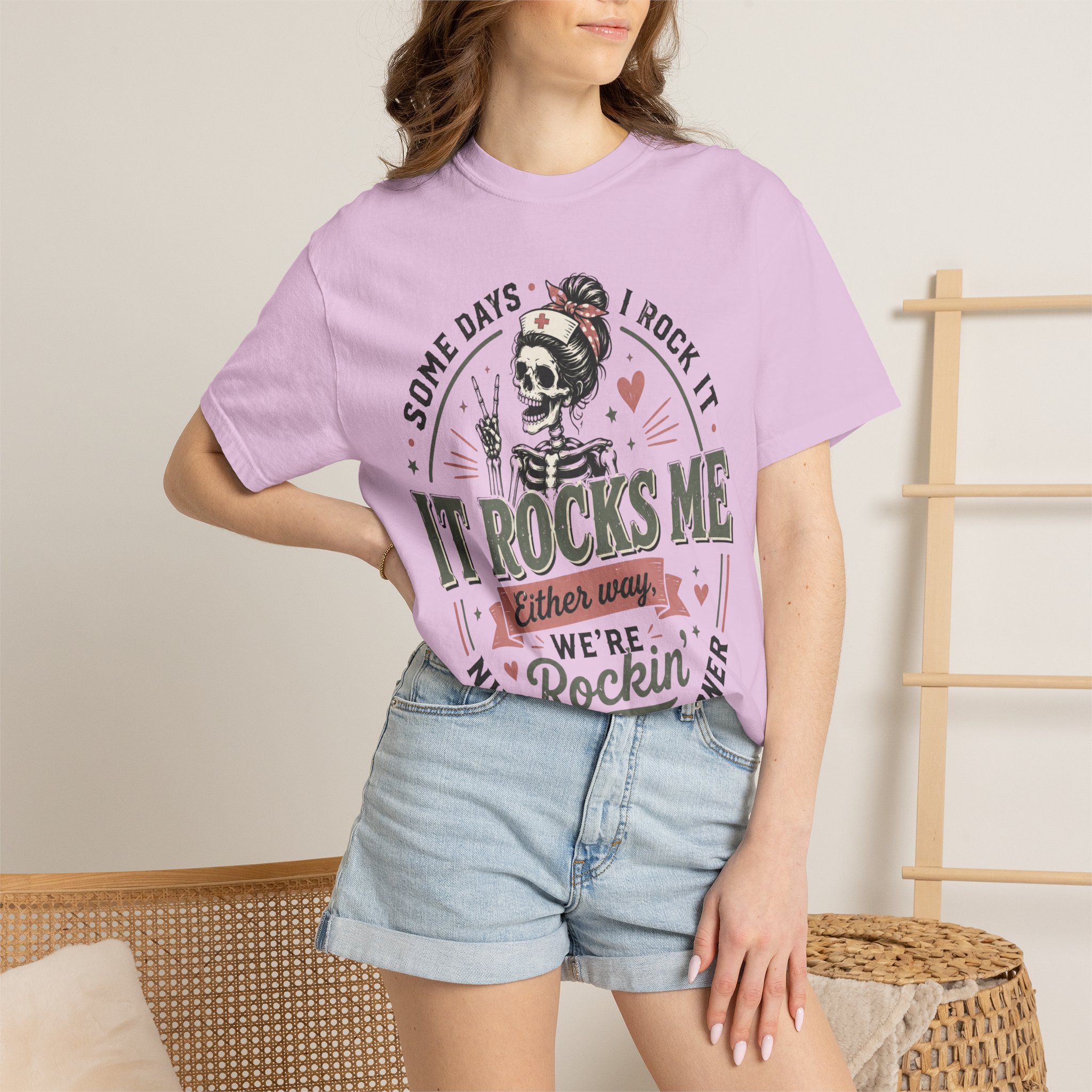 Some Days I Rock It Nurse Practitioner Shirt, Funny NP T-Shirt, Nurse Practitioner Gift, Skeleton Nurse Tee, Healthcare Worker Graphic Shirt - Image 33