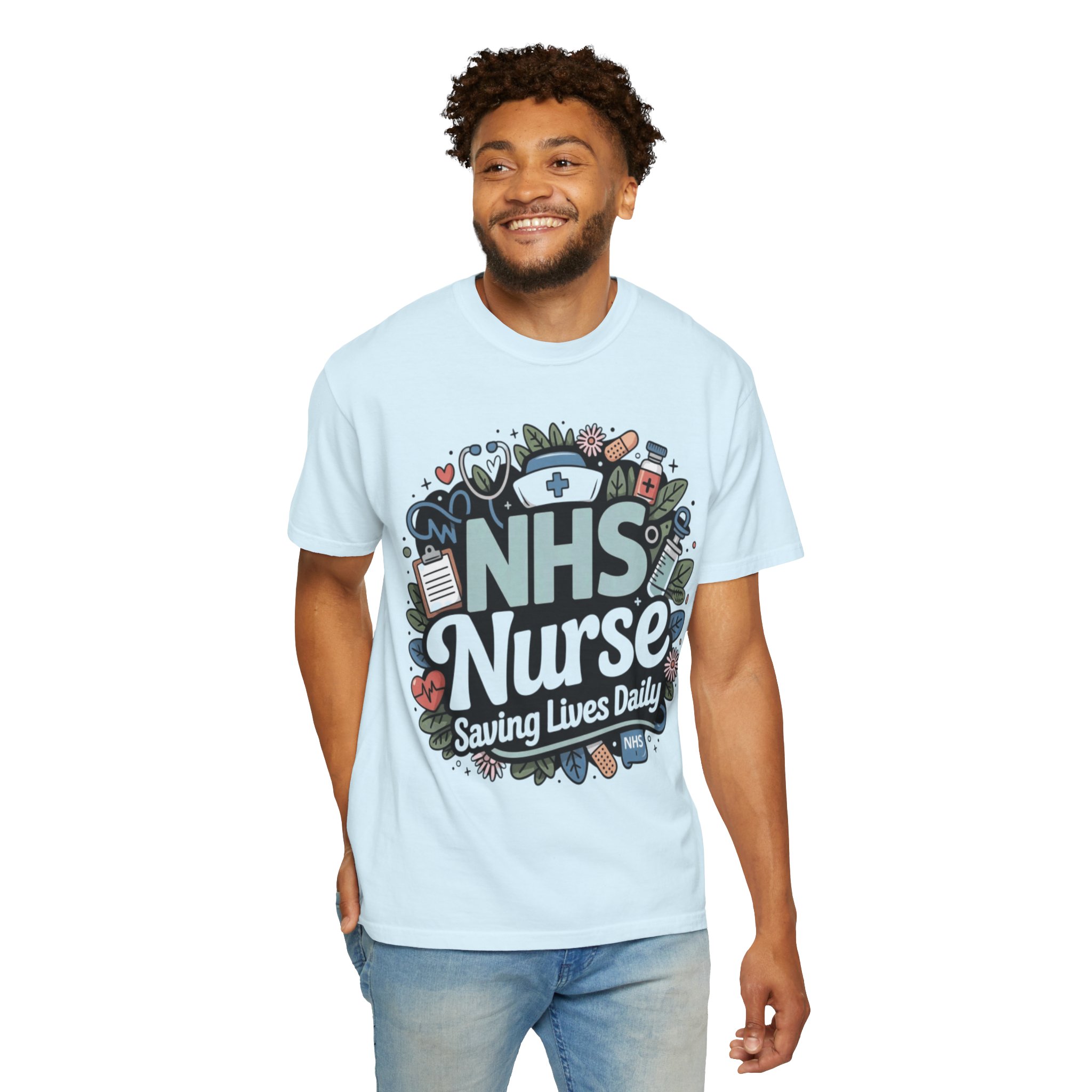NHS Nurse "Saving Lives Daily" T-Shirt - Image 9