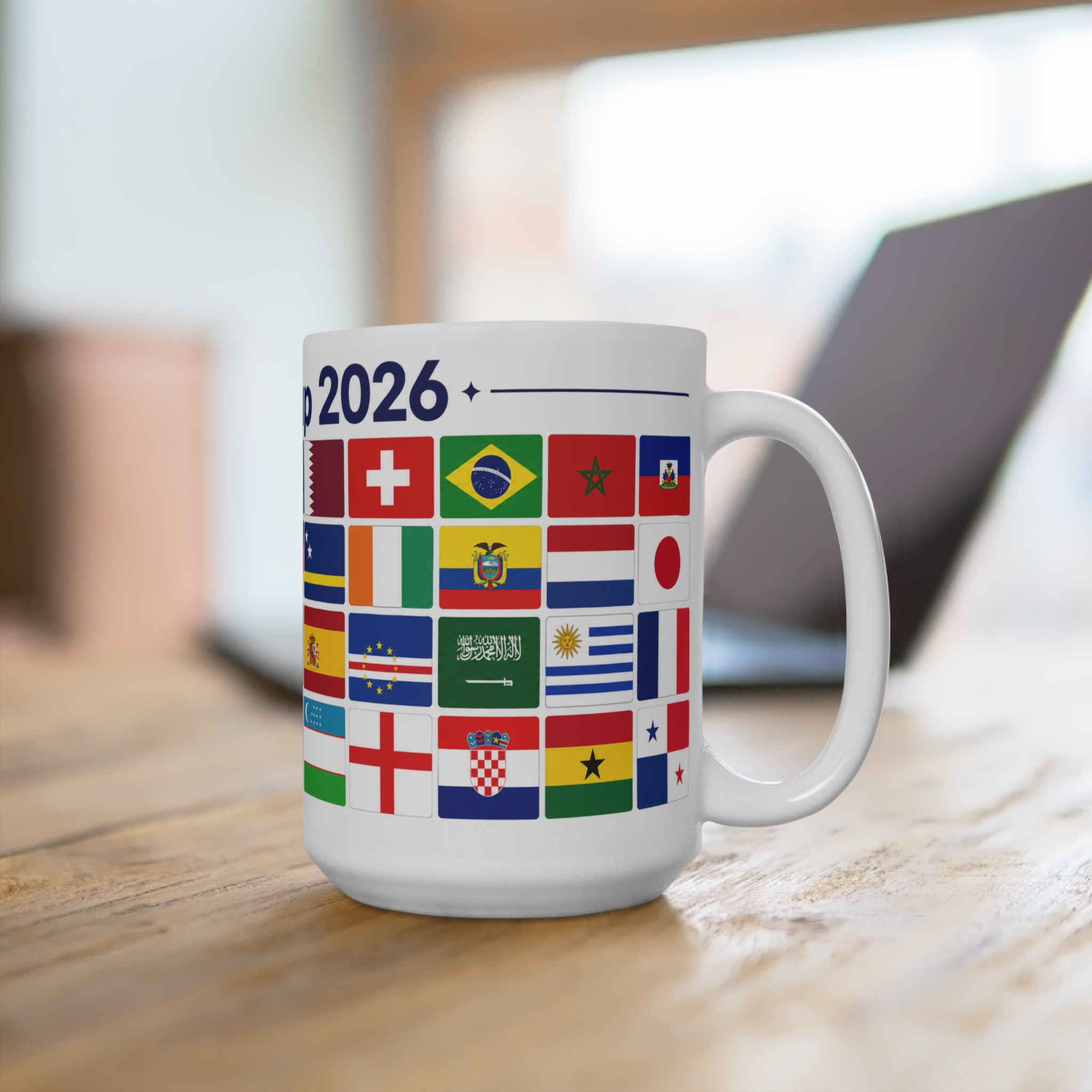 World Cup 2026 Team Flag Mug – 15oz Soccer Tournament Keepsake - Image 2