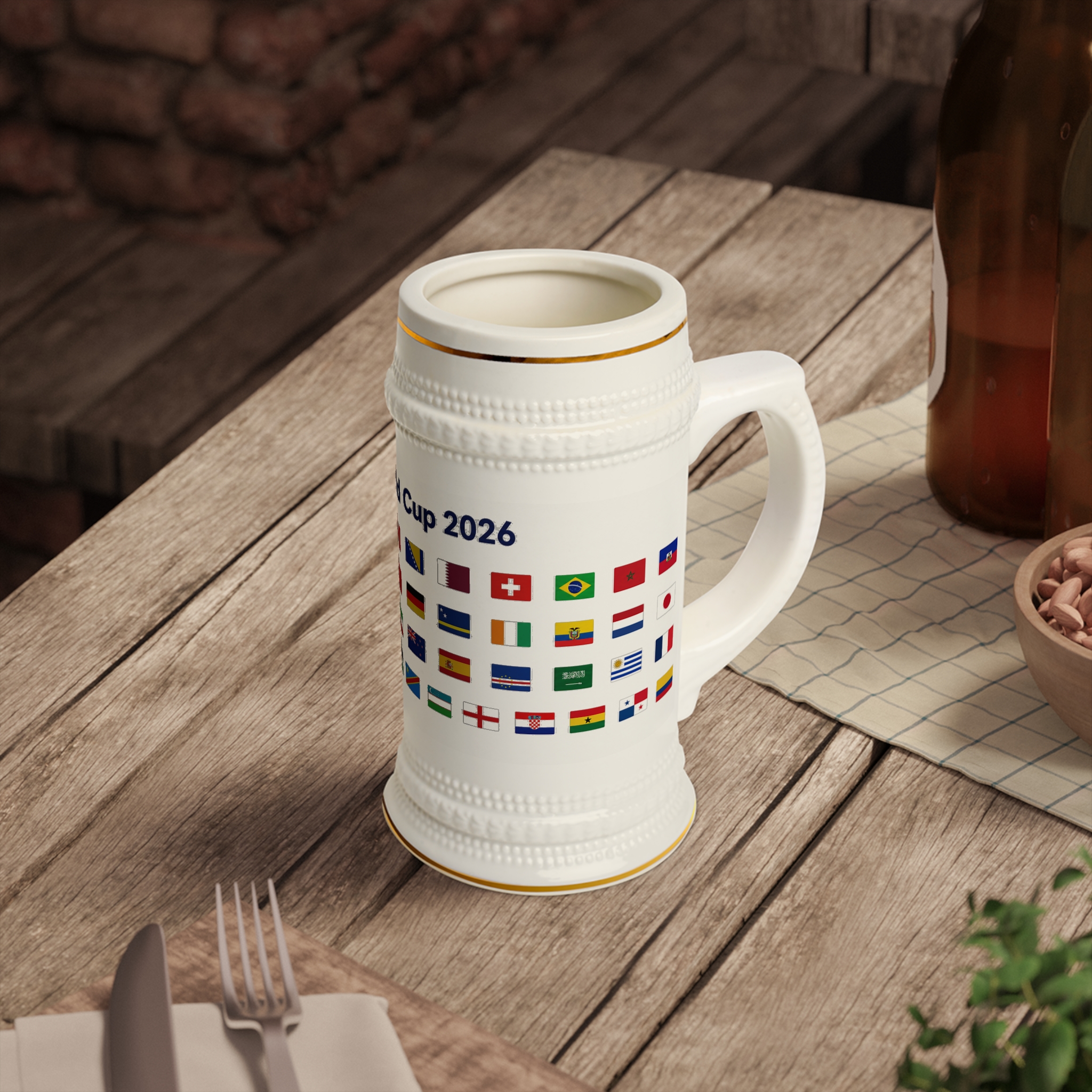 World Cup 2026 Beer Stein Mug – International Flags Soccer Teams Fan Gift - Image 5
