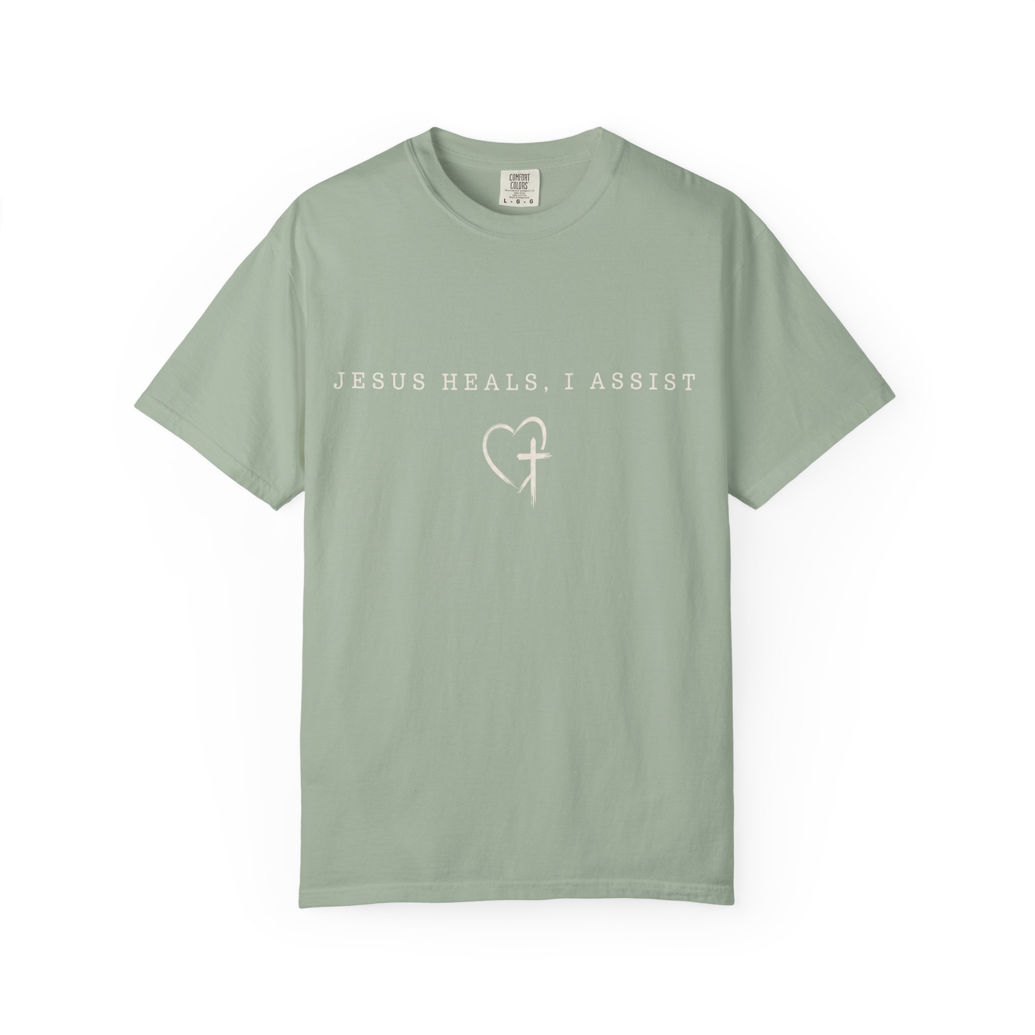 Jesus Heals, I Assist: Christian Faith-Based Healing Design Tee - Image 6