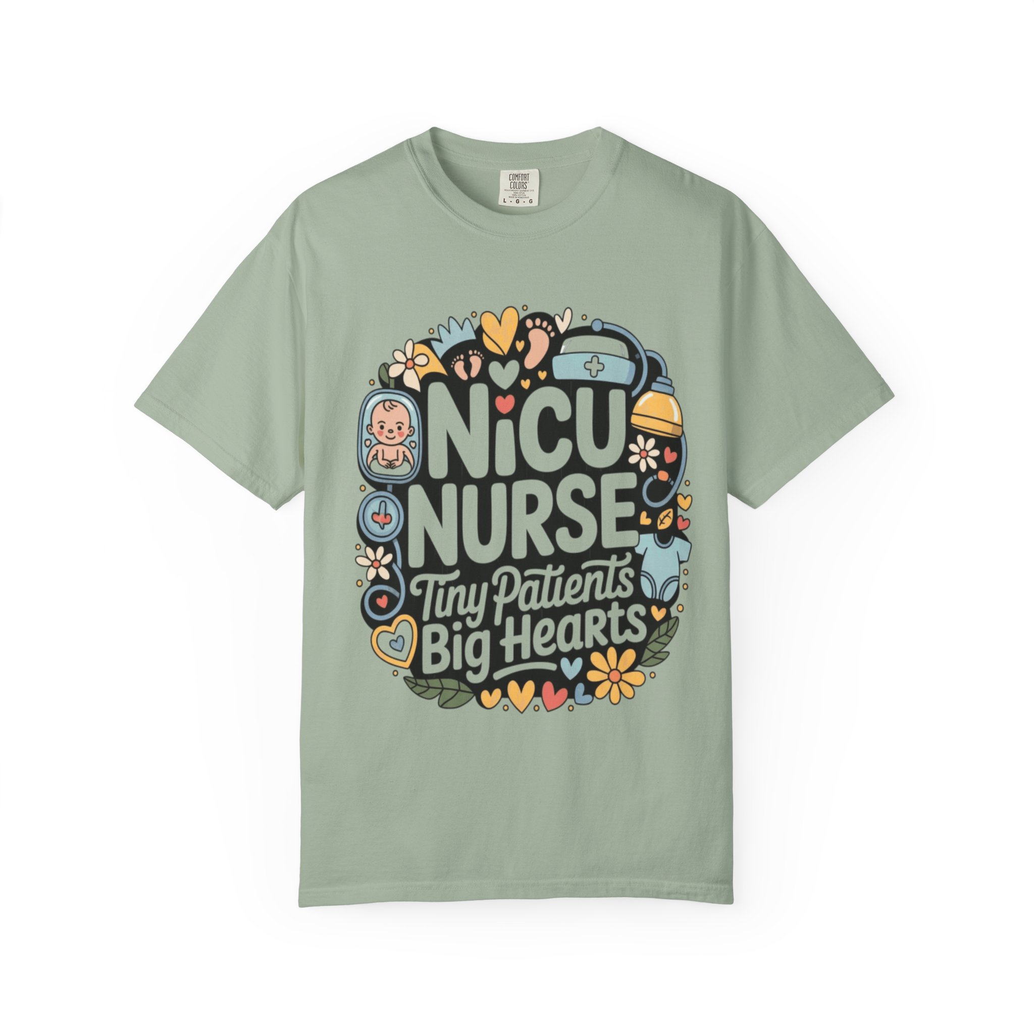 NICU Nurse T-Shirt — "Tiny Patients, Big Hearts" Cute Neonatal Nurse Tee - Image 7