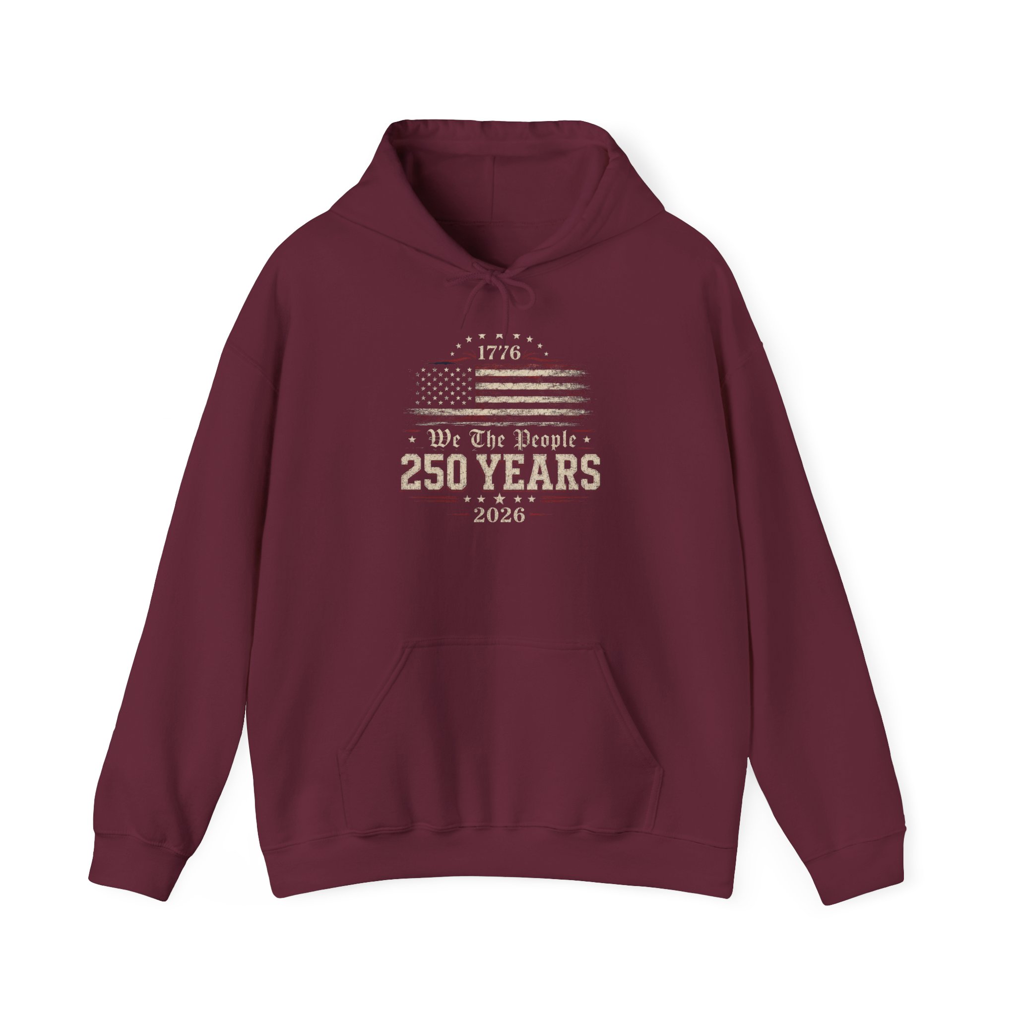 250 Years American Flag Hoodie – Vintage Independence Day Patriotic Sweatshirt - Image 10