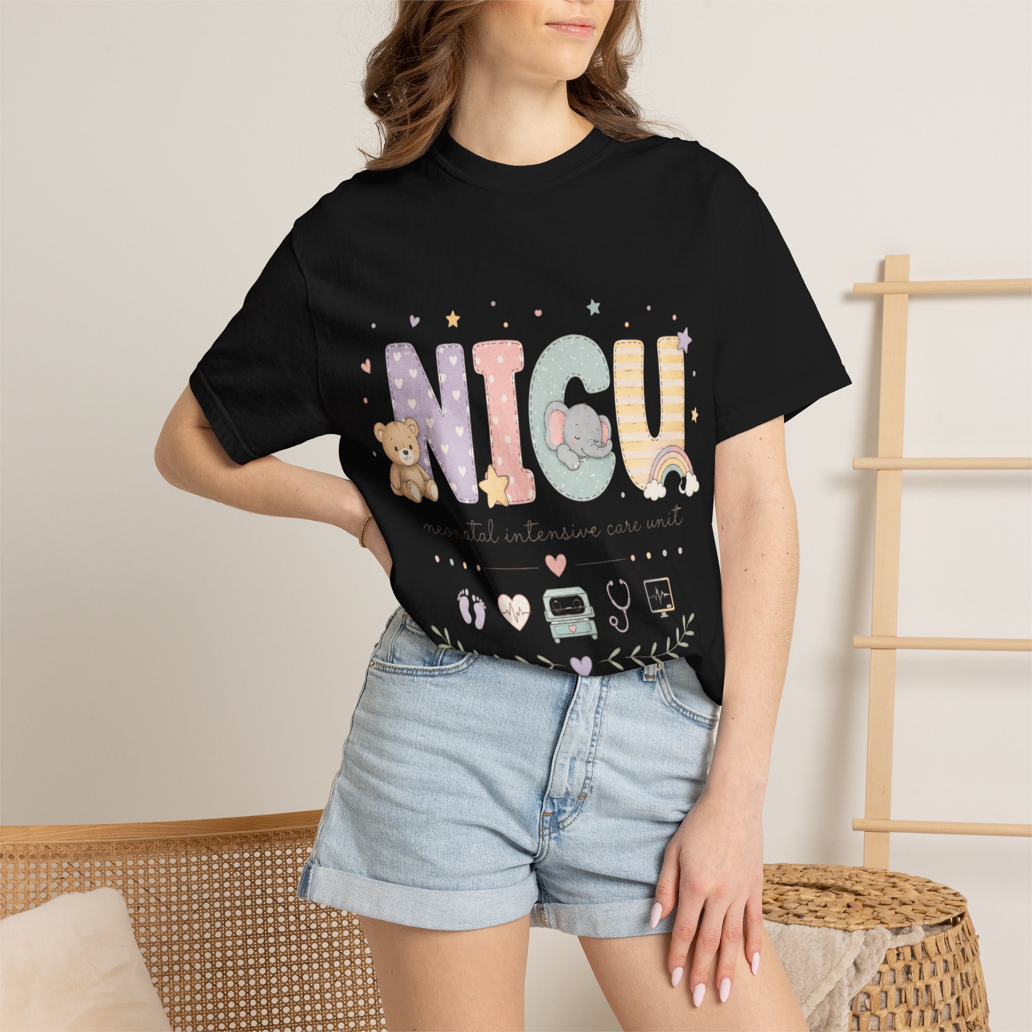 NICU Nurse Shirt - Neonatal Intensive Care Unit Comfort Colors Graphic Tee - Image 9