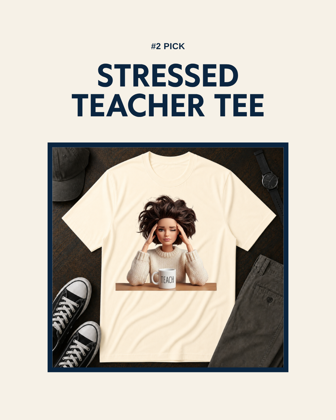 Stressed Teacher Tee teacher t-shirt