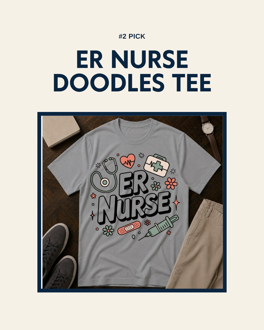 ER Nurse Doodles t-shirt design