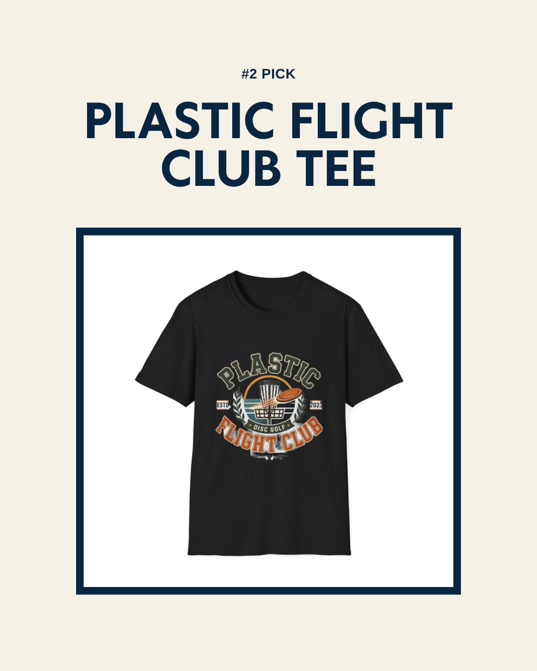 Plastic Flight Club disc golf t-shirt design