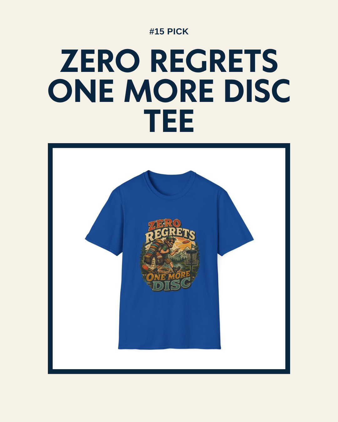 Zero Regrets One More Disc t-shirt design