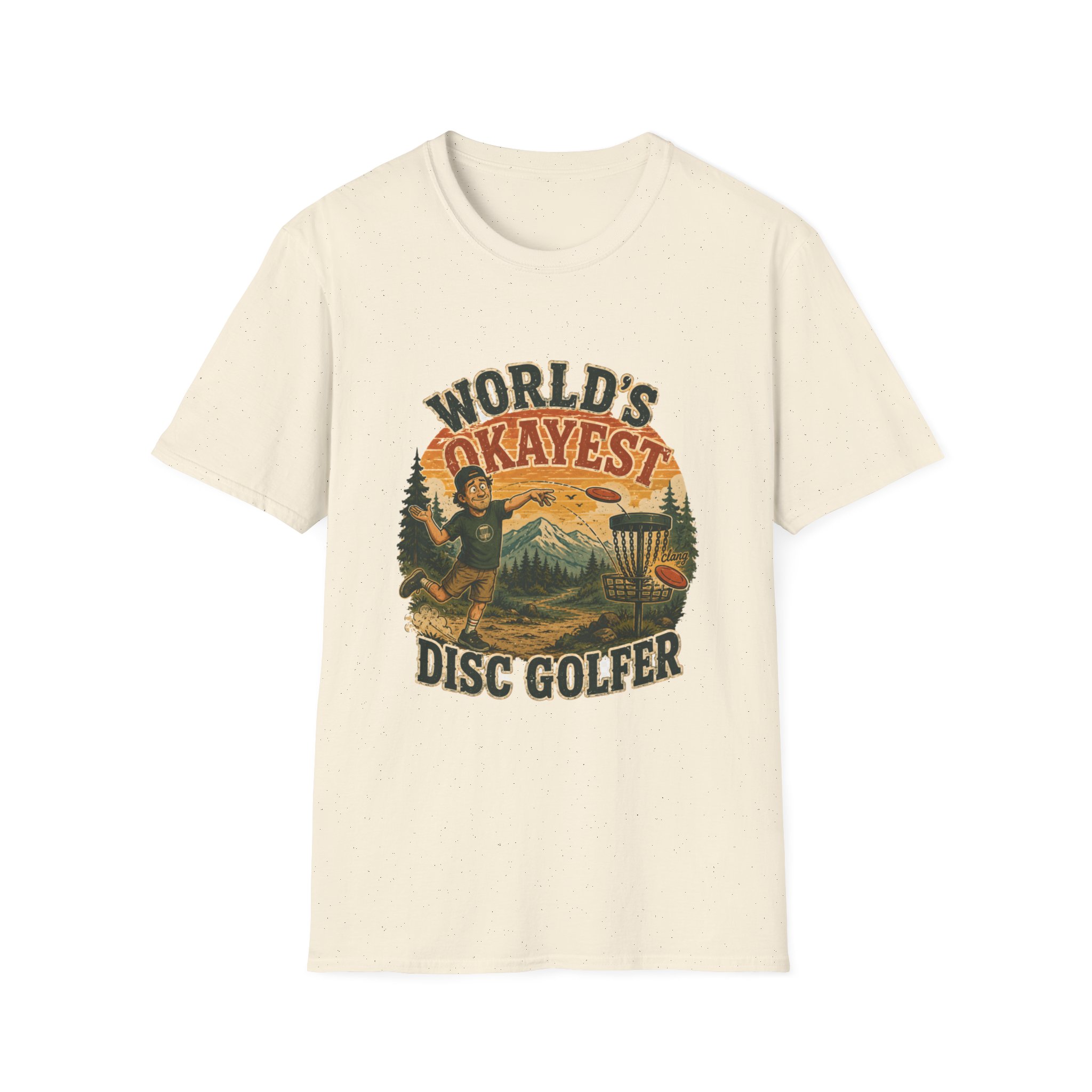 Disc Golf T‑Shirt | "World's Okayest Disc Golfer" Vintage Outdoor Tee - Image 8