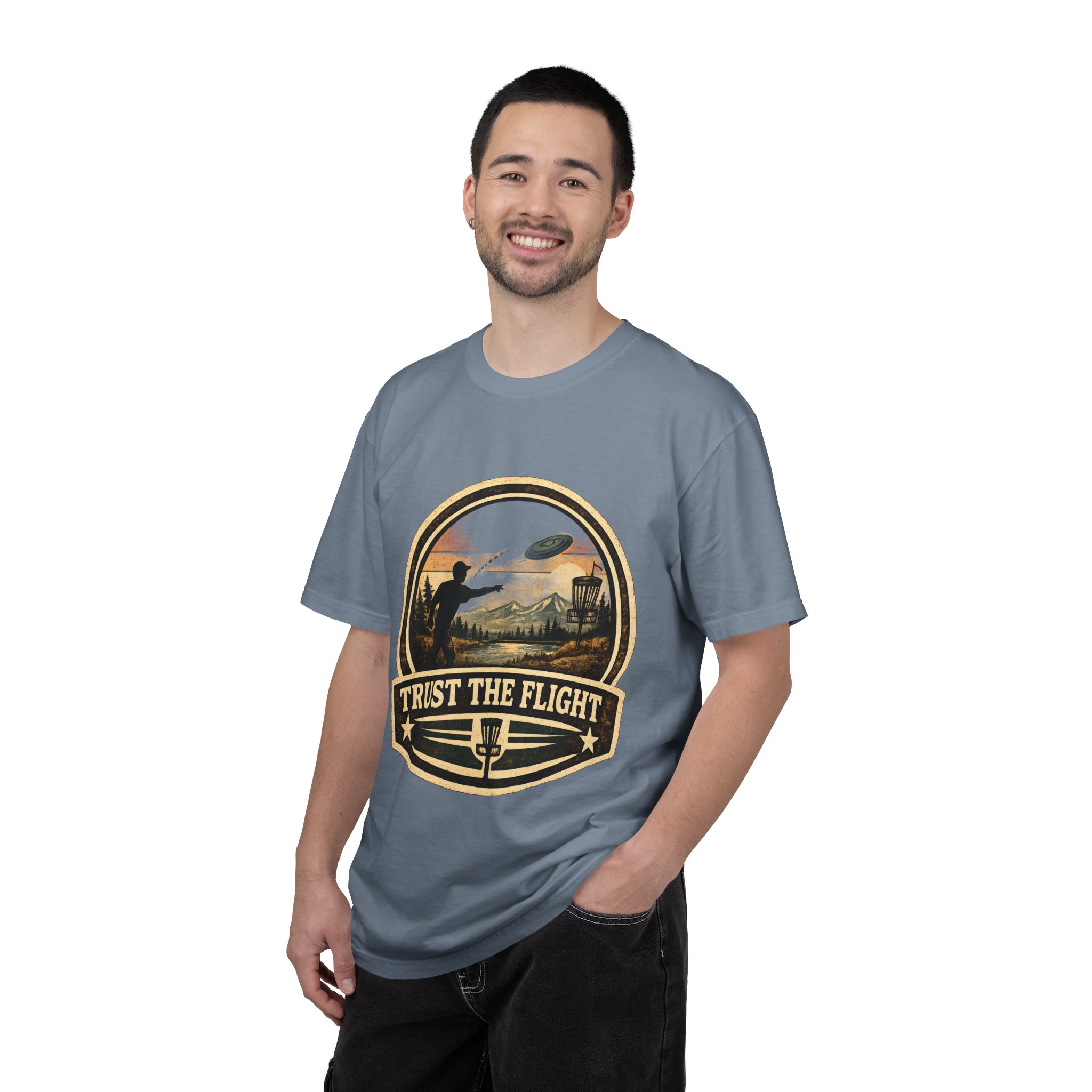 Trust The Flight T-Shirt Disc Golfer T-shirt - Image 11