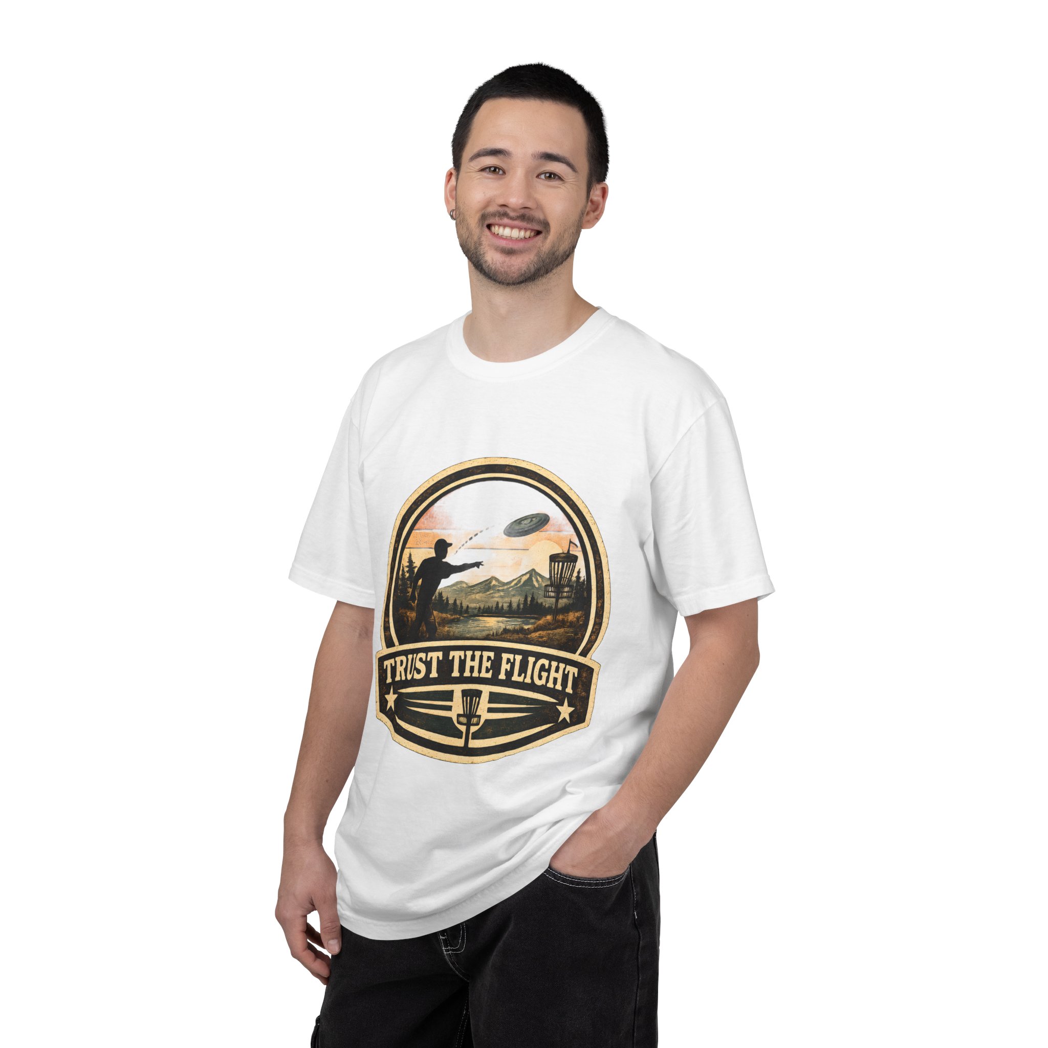Trust The Flight T-Shirt Disc Golfer T-shirt - Image 4