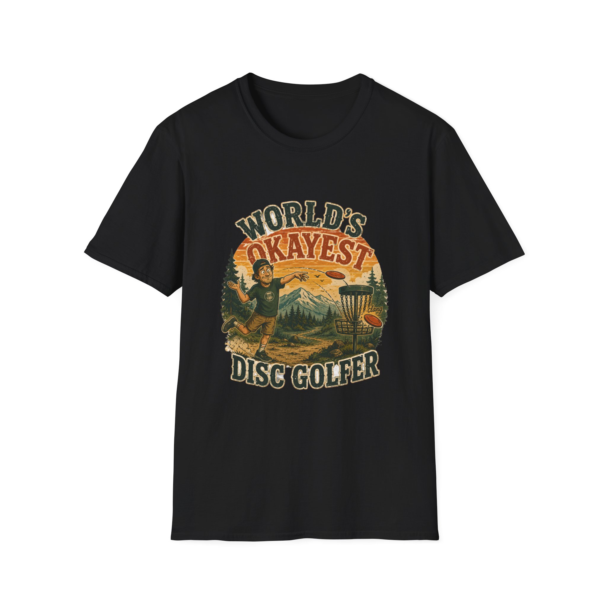 Disc Golf T‑Shirt | "World's Okayest Disc Golfer" Vintage Outdoor Tee - Image 5