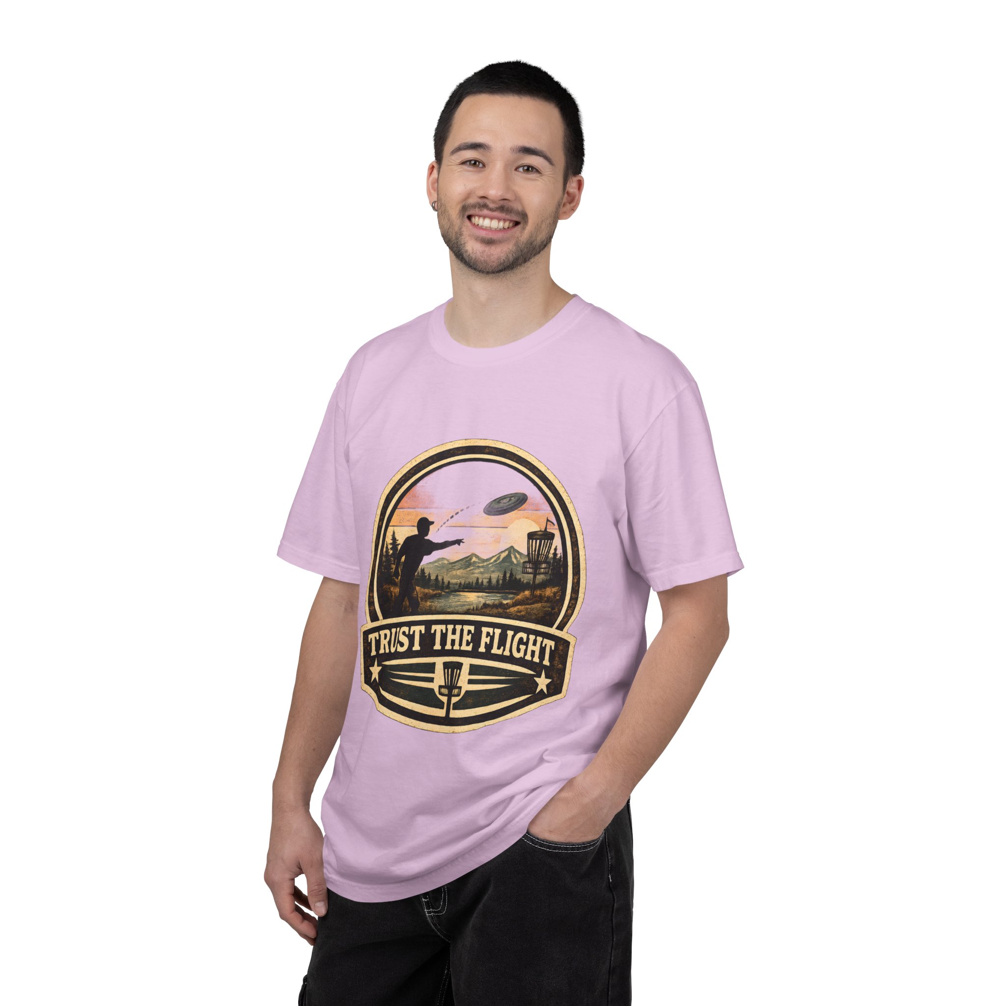 Trust The Flight T-Shirt Disc Golfer T-shirt - Image 15