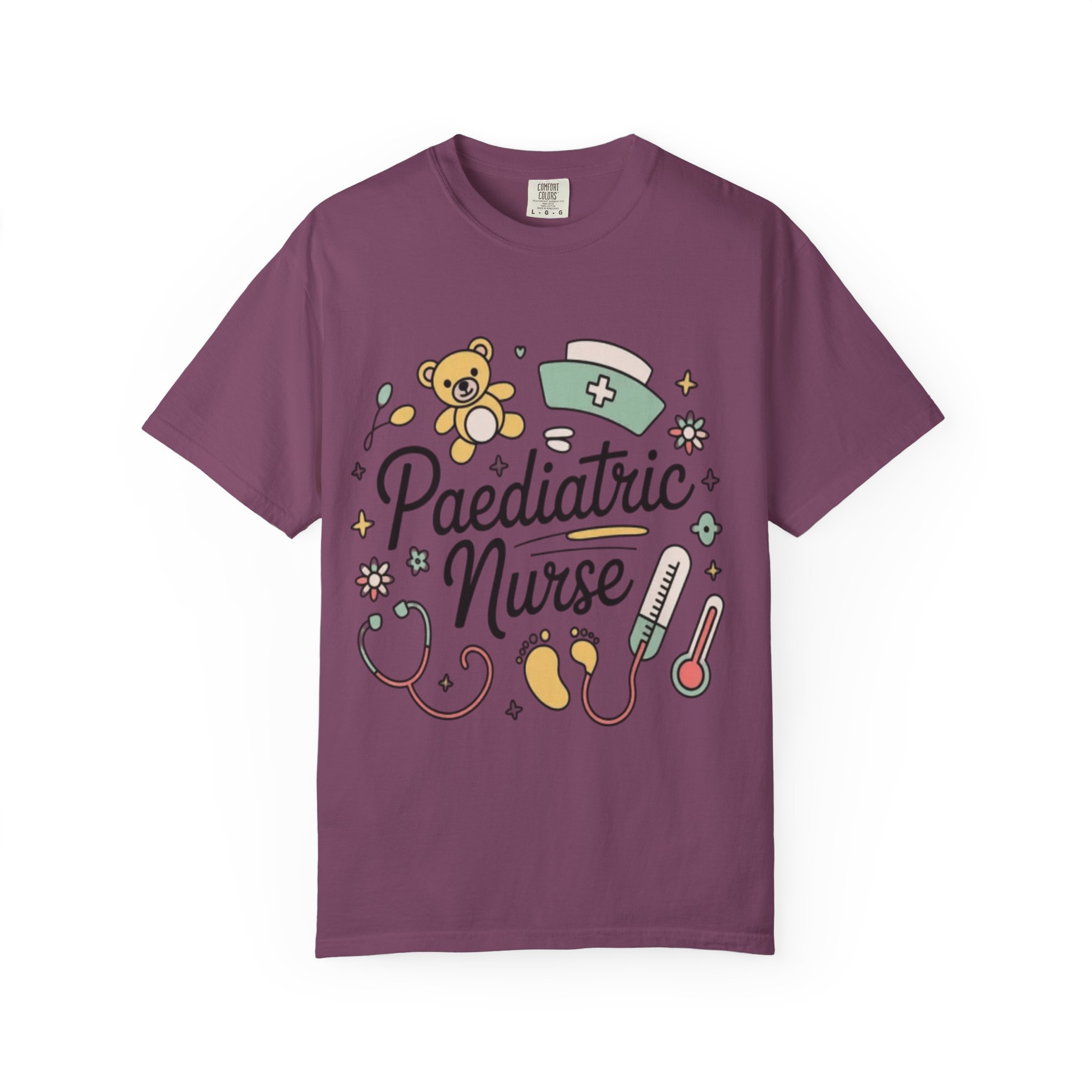 Pediatric Nurse T-Shirt — Cute Medical Icons Tee for Pediatric Nurses - Image 16