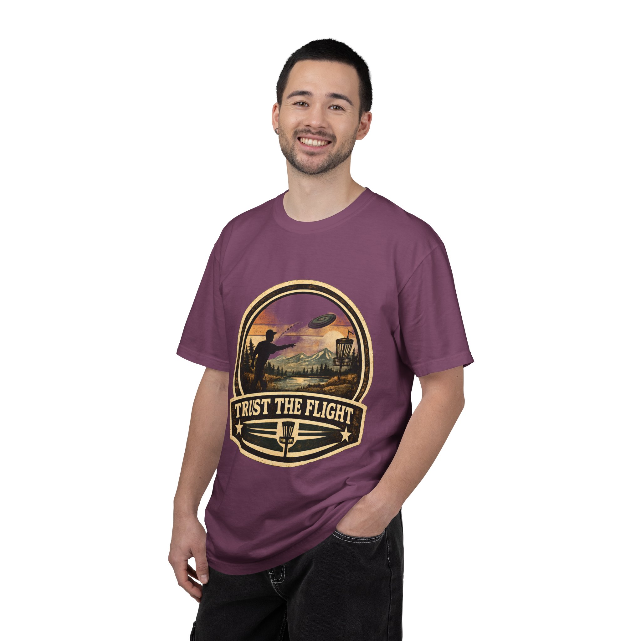 Trust The Flight T-Shirt Disc Golfer T-shirt - Image 17