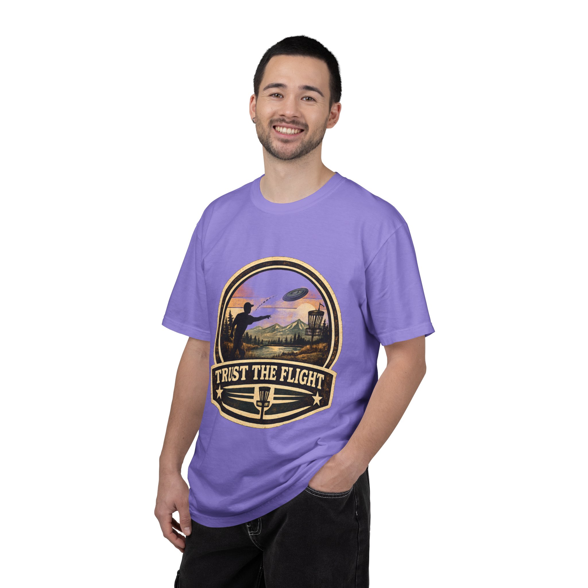 Trust The Flight T-Shirt Disc Golfer T-shirt - Image 14