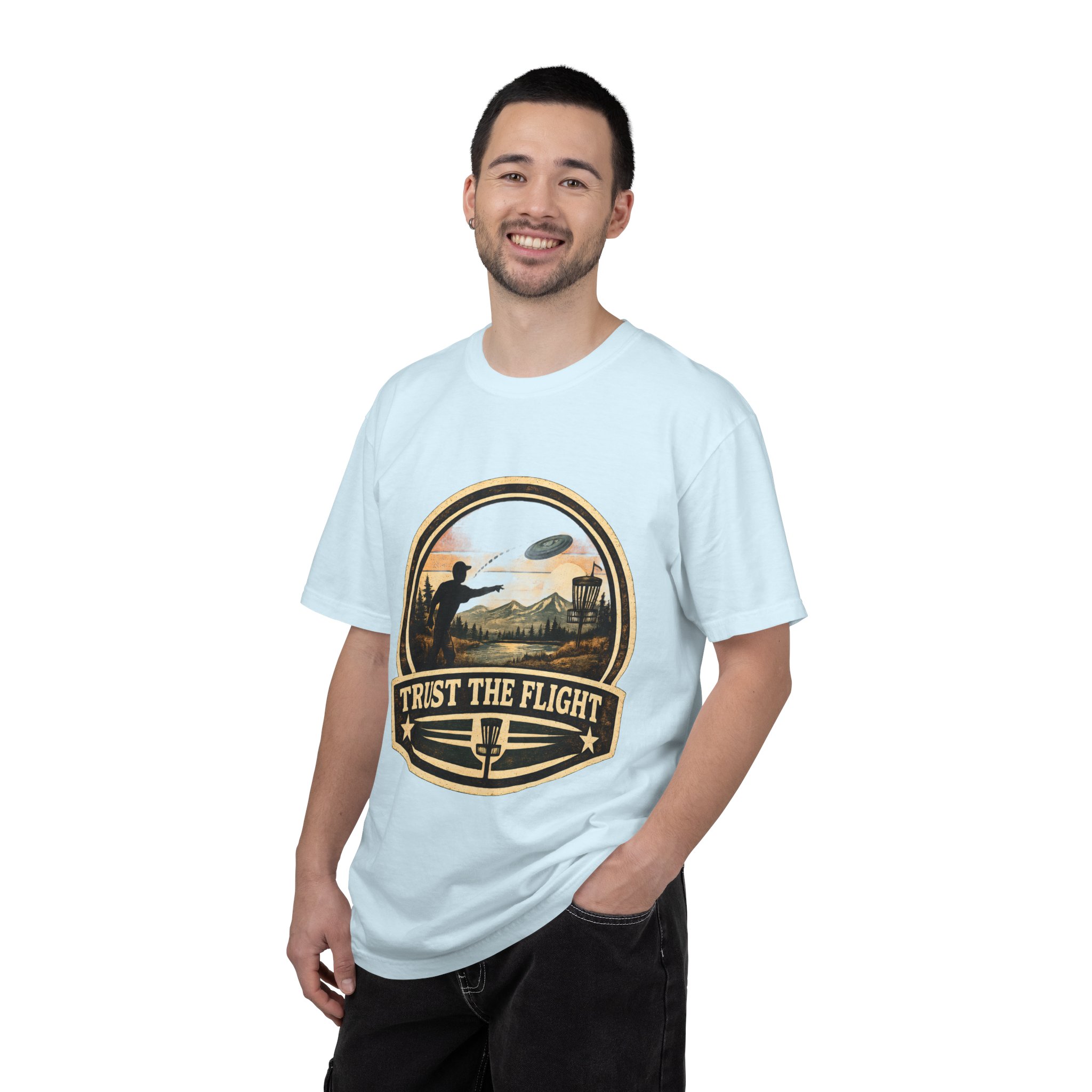 Trust The Flight T-Shirt Disc Golfer T-shirt - Image 10