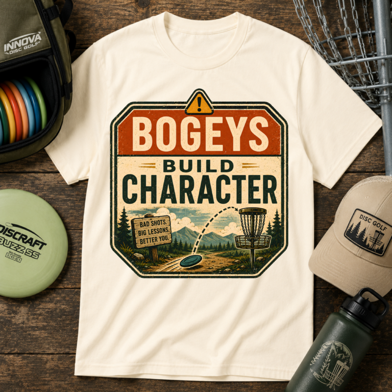 Bogeys Build Character T-Shirt | Funny Golf Graphic Tee