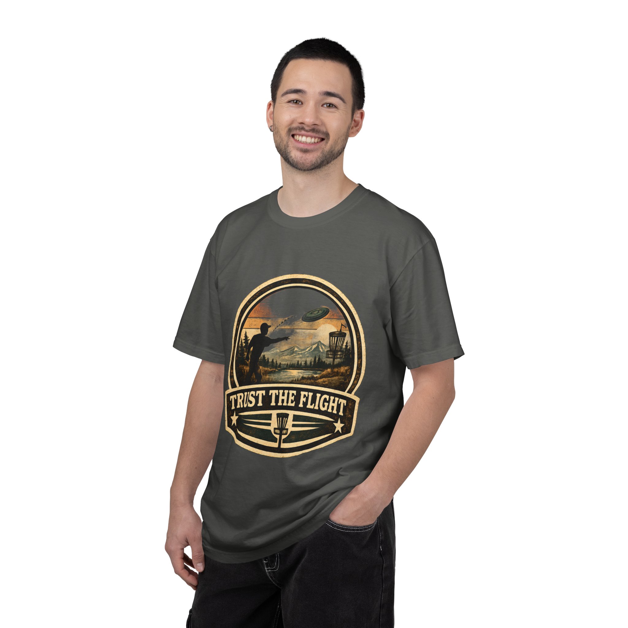 Trust The Flight T-Shirt Disc Golfer T-shirt - Image 6