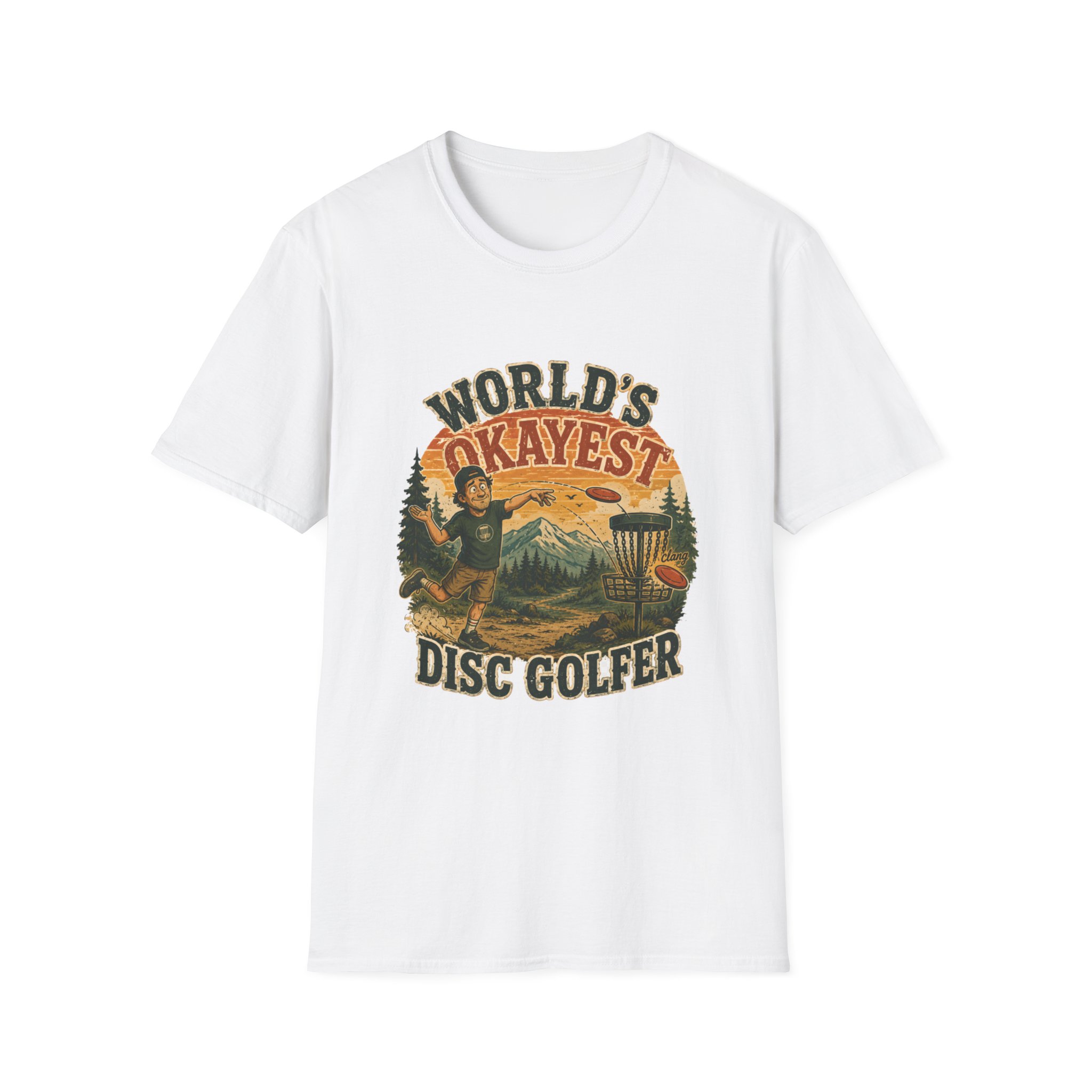 Disc Golf T‑Shirt | "World's Okayest Disc Golfer" Vintage Outdoor Tee - Image 4