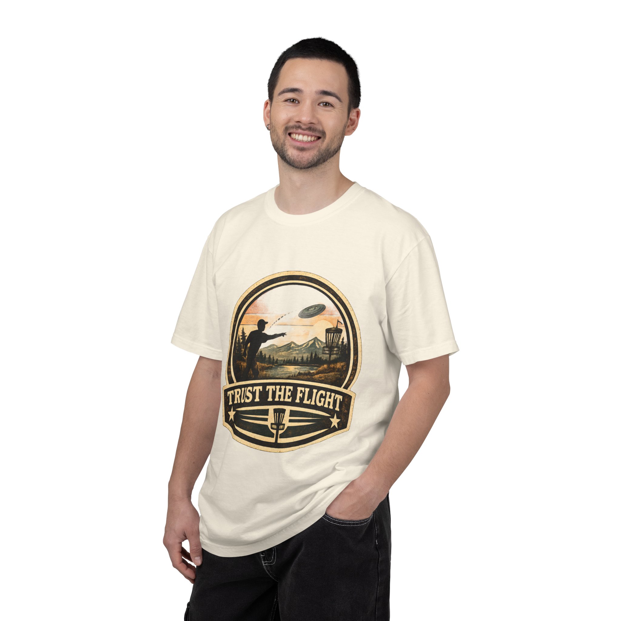 Trust The Flight T-Shirt Disc Golfer T-shirt - Image 5