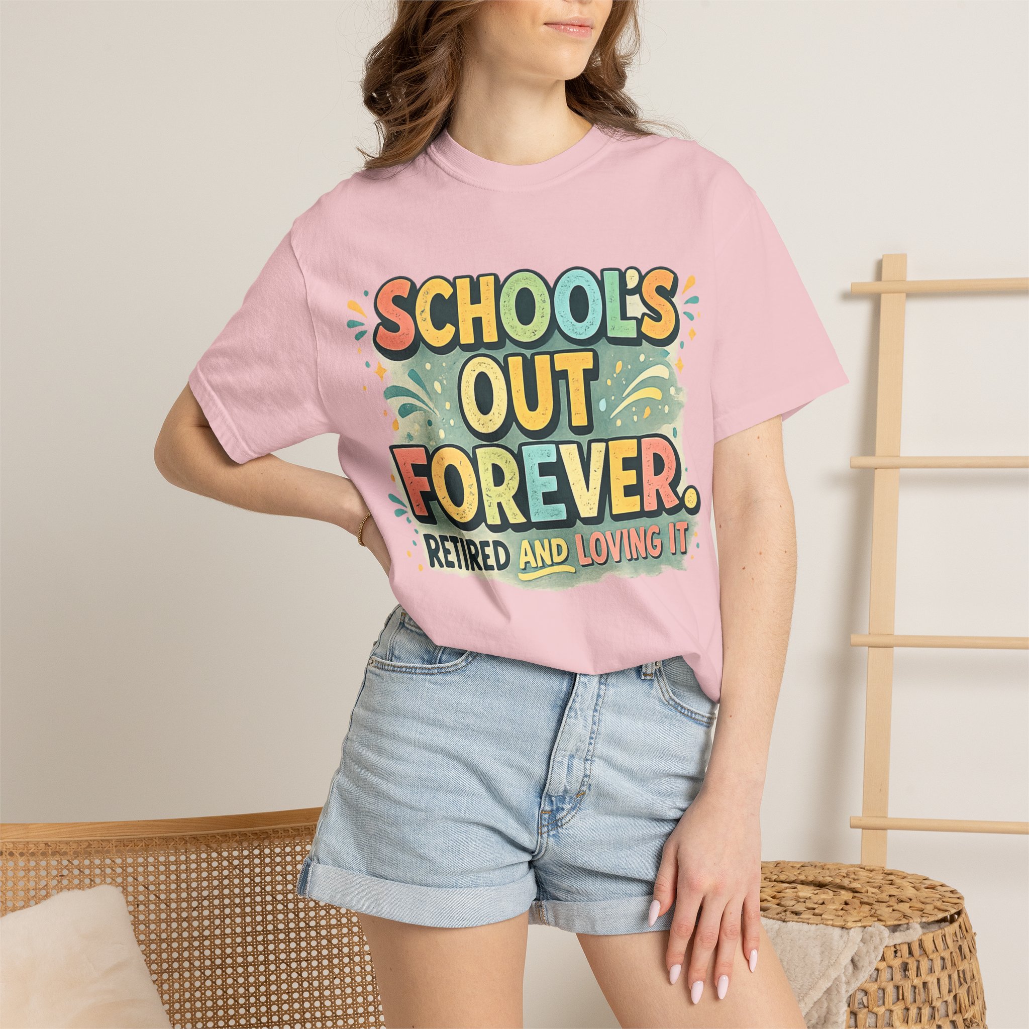 School's Out Forever Retired T-Shirt for Teachers - Image 20