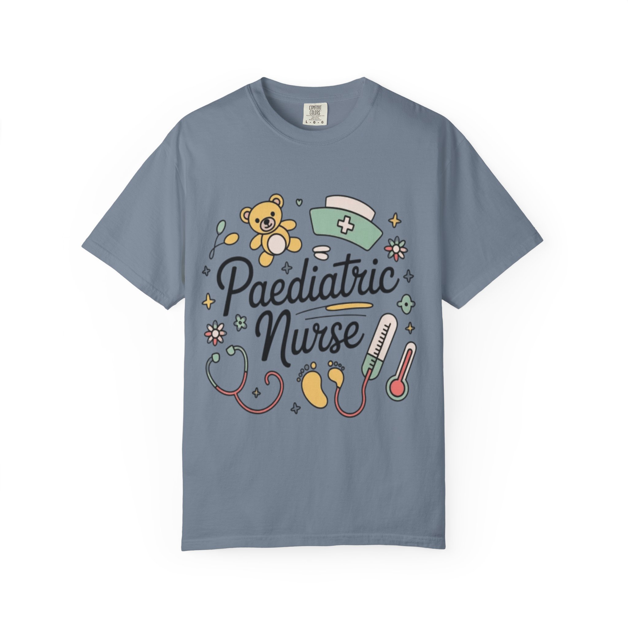 Pediatric Nurse T-Shirt — Cute Medical Icons Tee for Pediatric Nurses - Image 12