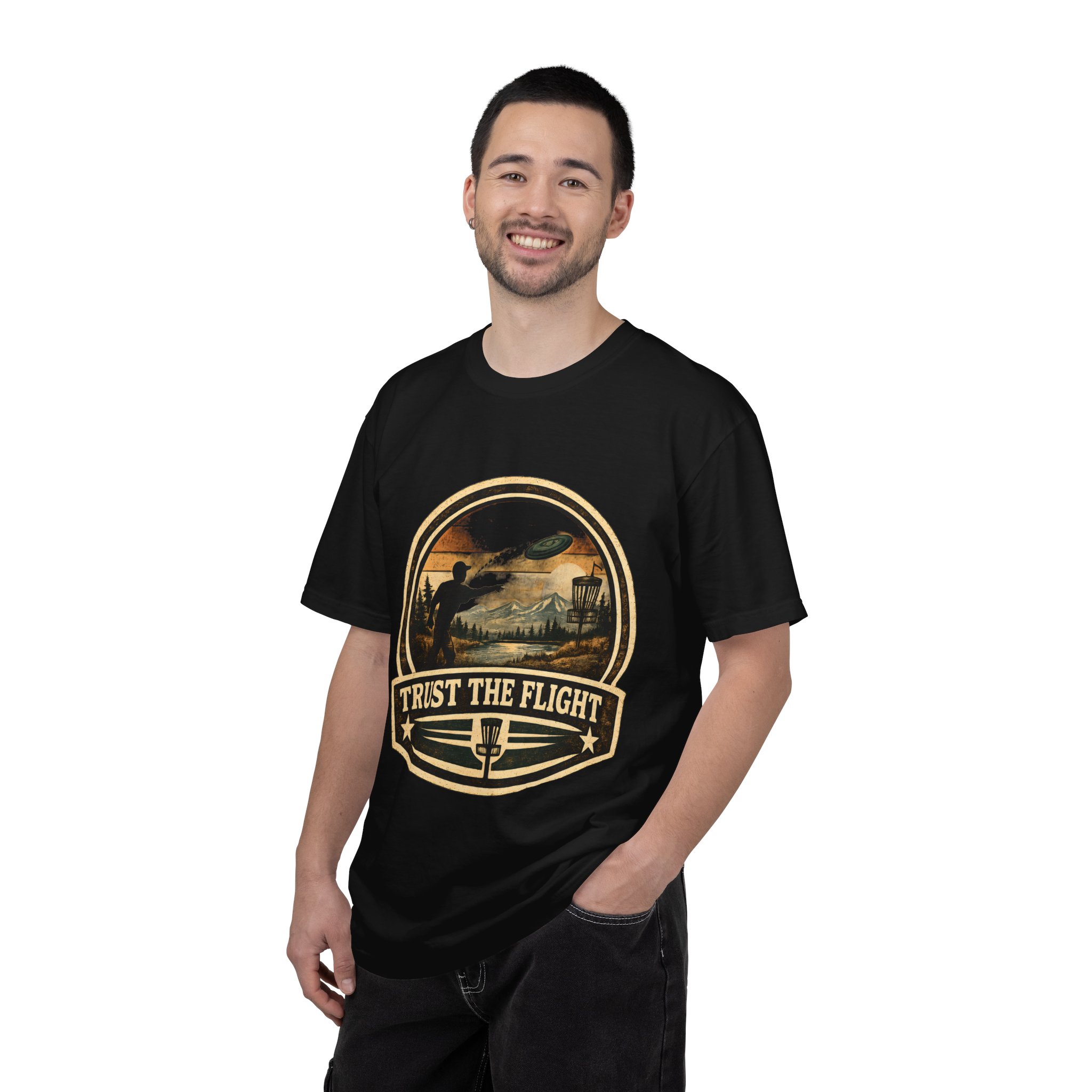 Trust The Flight T-Shirt Disc Golfer T-shirt - Image 13
