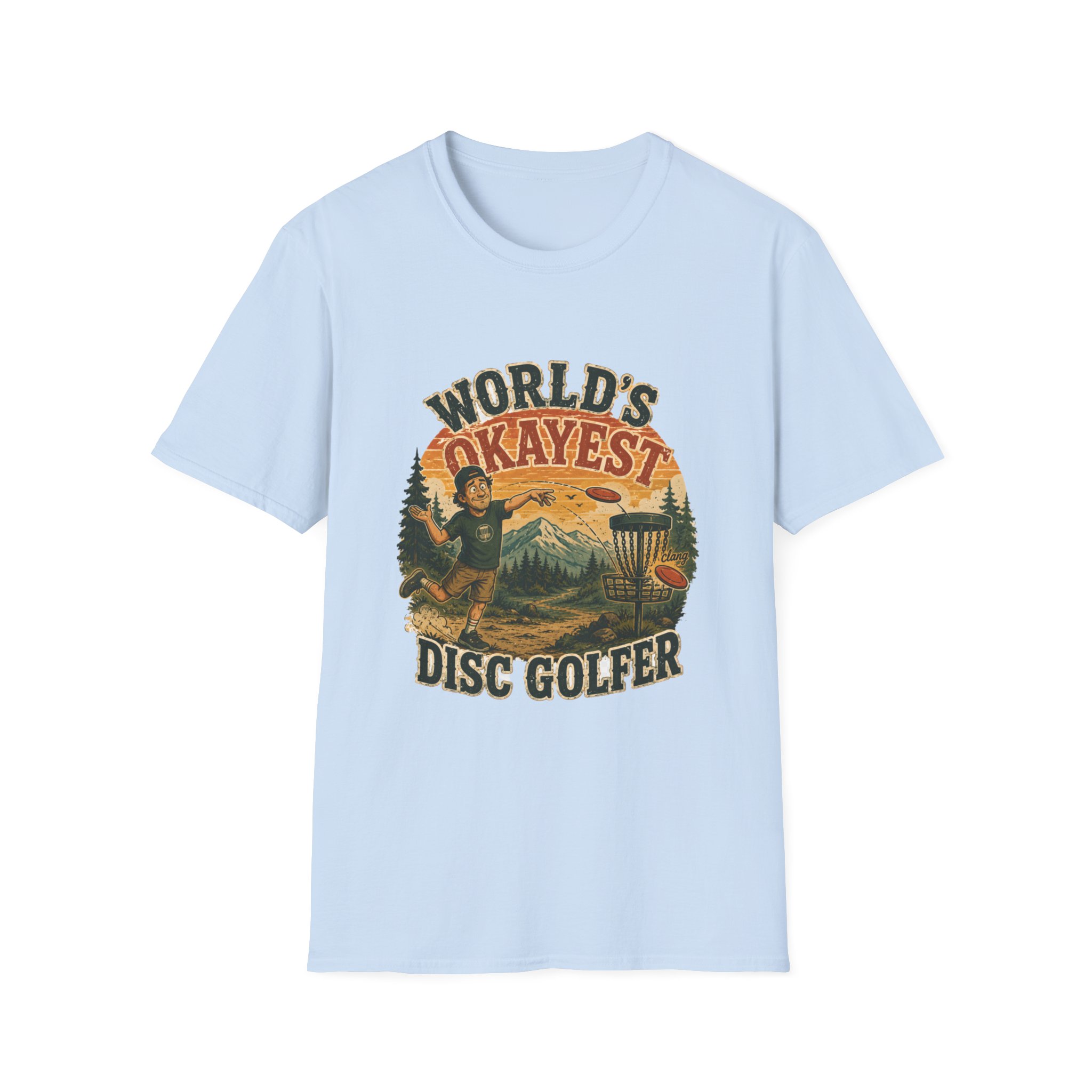 Disc Golf T‑Shirt | "World's Okayest Disc Golfer" Vintage Outdoor Tee - Image 10
